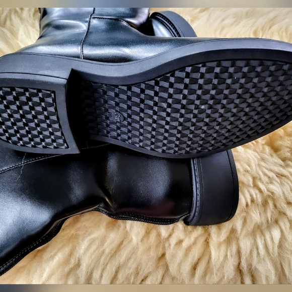 Black Genuine Leather Imported Riding Boots - Picture 8 of 9